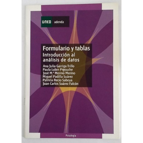 FORMULARIO Y TABLAS, INTRODUCCIÓN AL ANÁLISIS DE DATOS