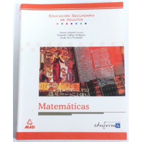 MATEMÁTICAS EDUCACIÓN SECUNDARIA DE ADULTOS