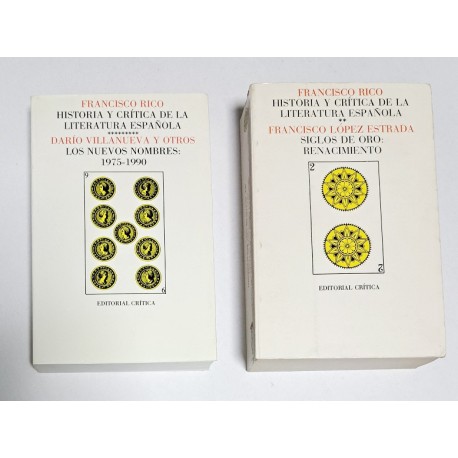 HISTORIA Y CRÍTICA DE LA LITERATURA ESPAÑOLA 9 TOMOS